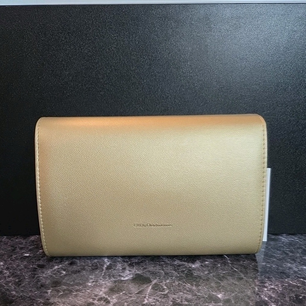 CXL By Christian Lacroix Paris Caviar Clutch Chain Crossbody Gold NWT - Picture 2 of 2